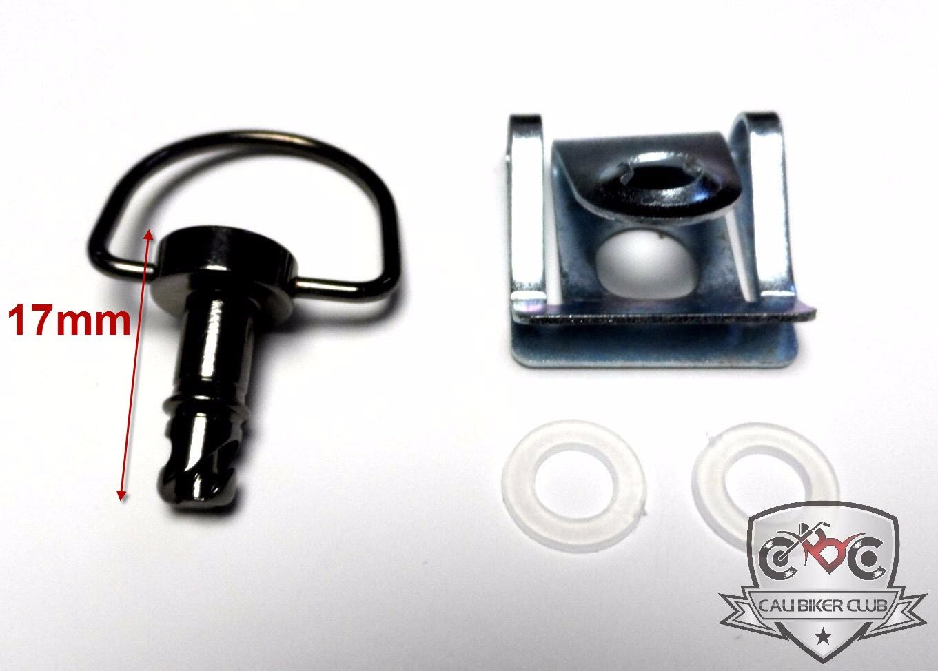 Fairing Quick Release Clip DRing Race Fasteners 1/4 Turn Dzus 17mm 6